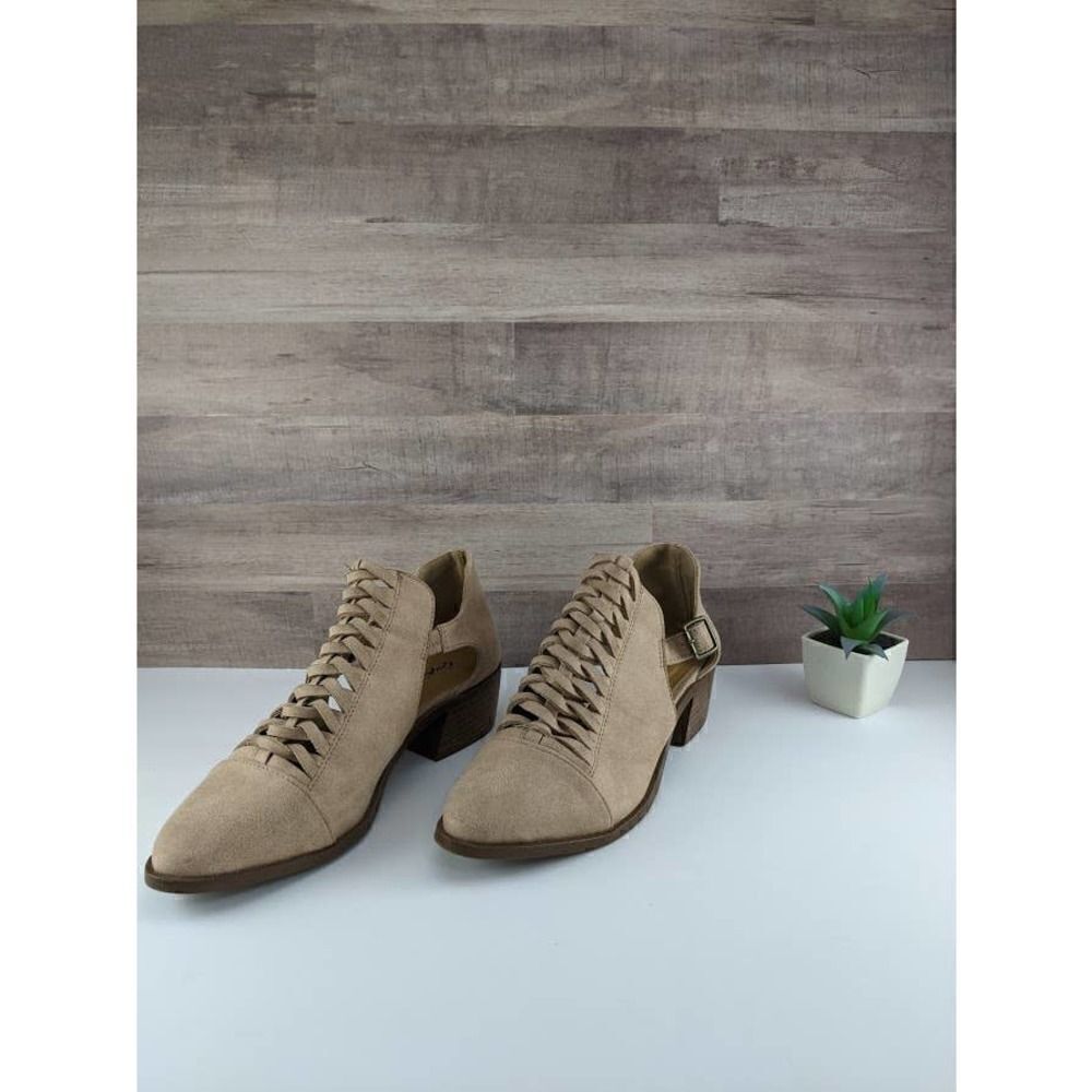 Qupid Braided Ankle Bootie